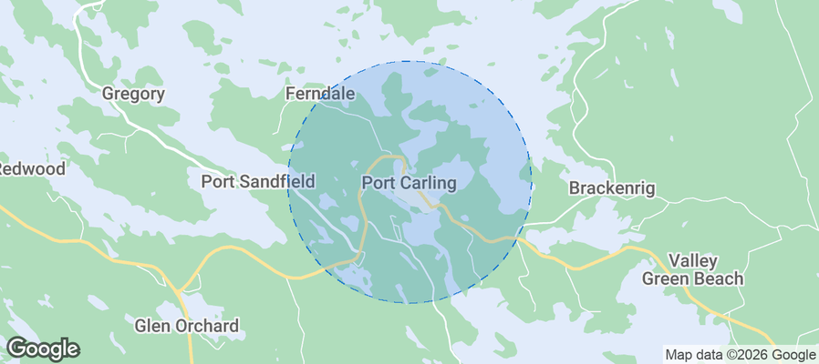 Port Carling Airbnb map